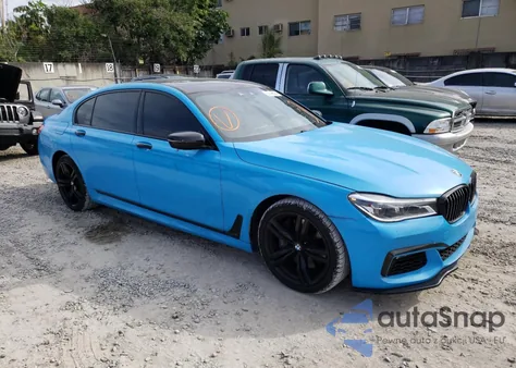 2017 BMW 750 I z USA, uszkodzony, nr VIN WBA7F0C34HGM22159